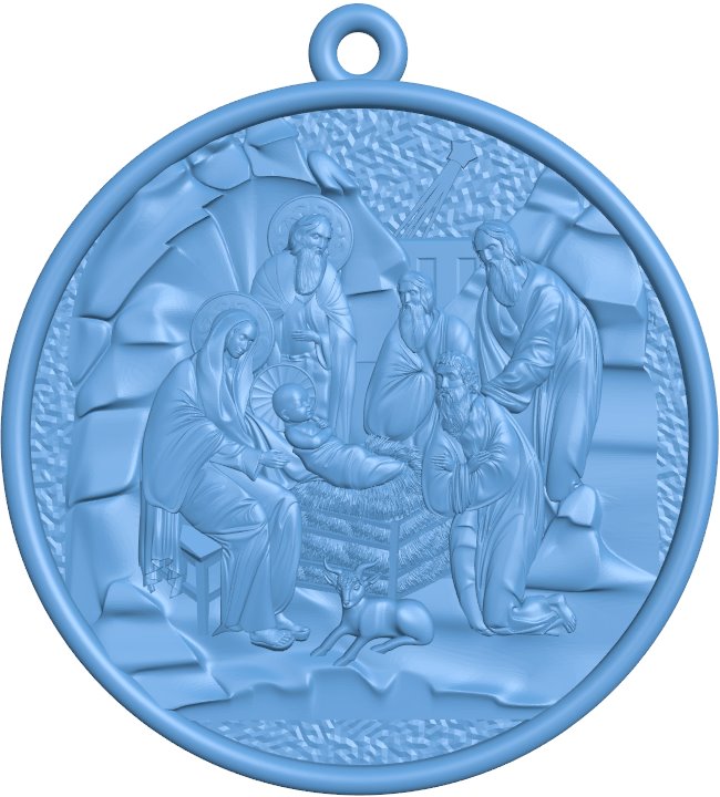 Nativity pendant