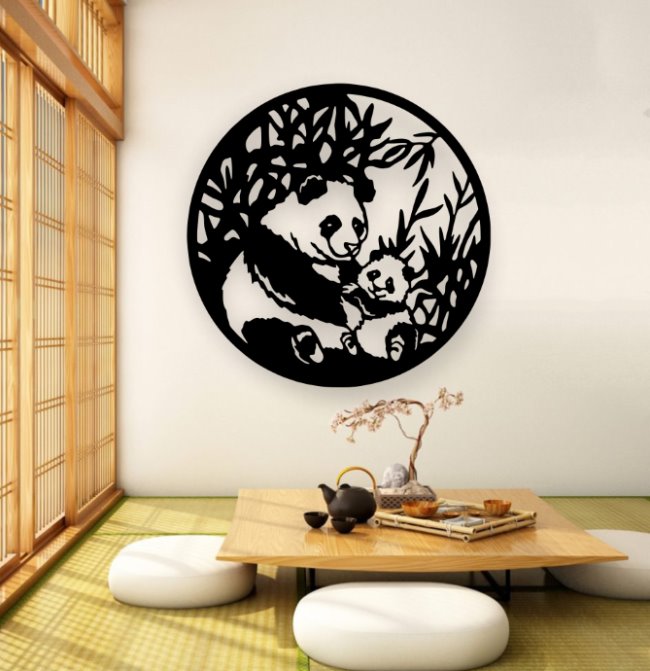 Panda wall decor