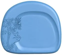 Plate in Hawaiian style