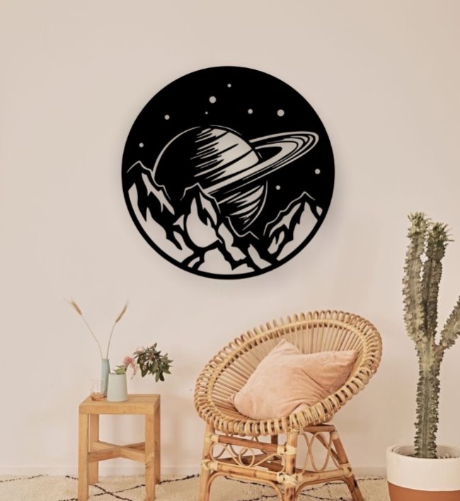 Saturn wall decor