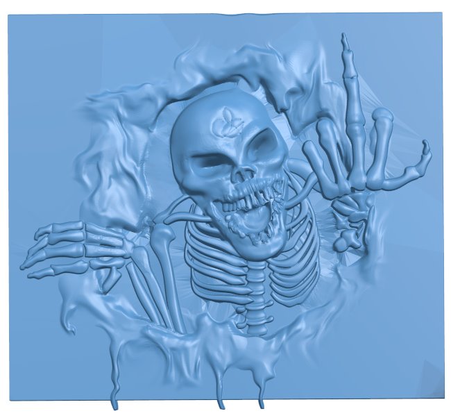 Skeleton painting