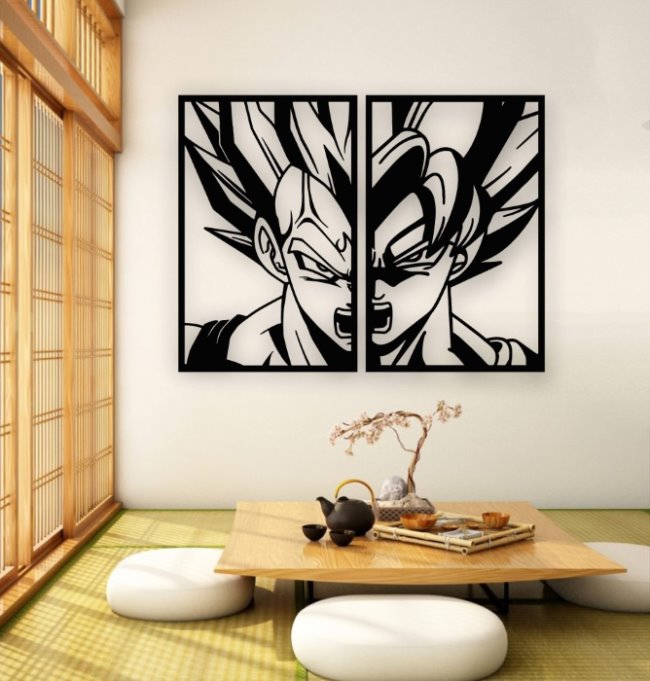 Songoku wall decor