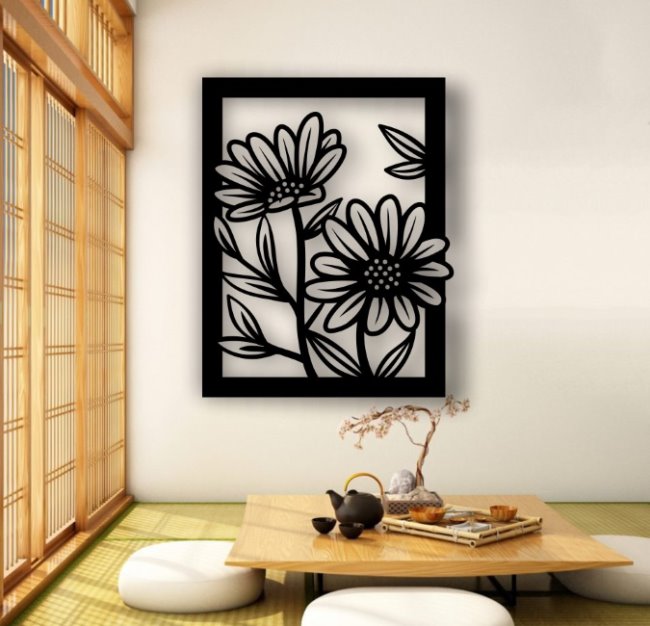 Sunflower wall decor (2)