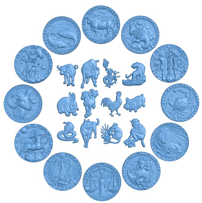 Twelve Zodiacs