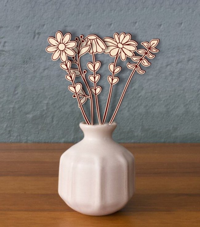 Wooden flowers (2)