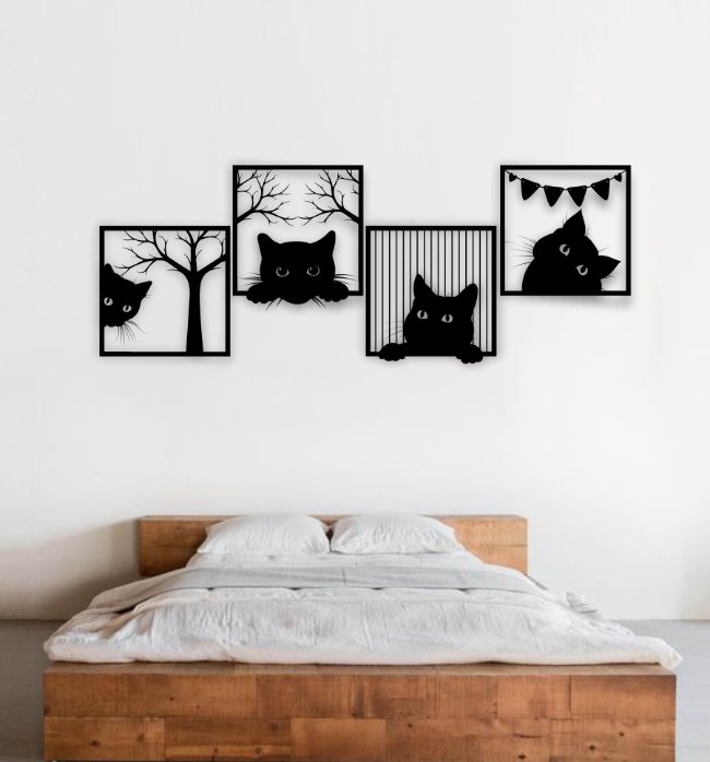 Cat wall decor