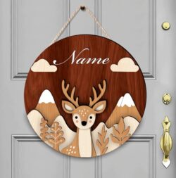 Deer sign door