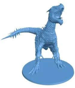 Dinosaur raptor statue