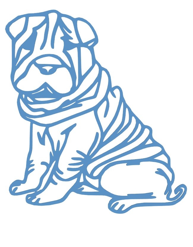 Dog Shar Pei 2D