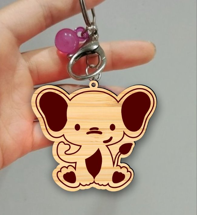 Elephant keychain