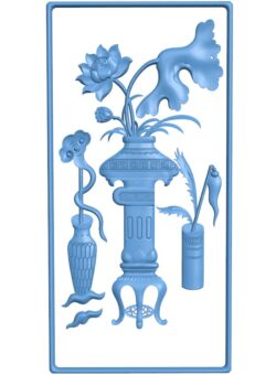 Flower vase painting