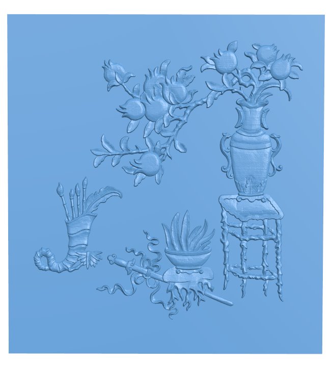 Flower vase painting (4)