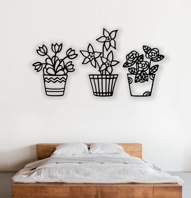 Flowers wall decor