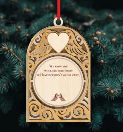 Heart memorial ornament