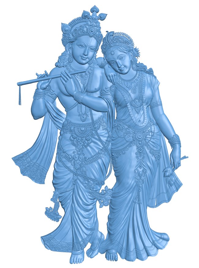 Lord Krishna and Radha (2)