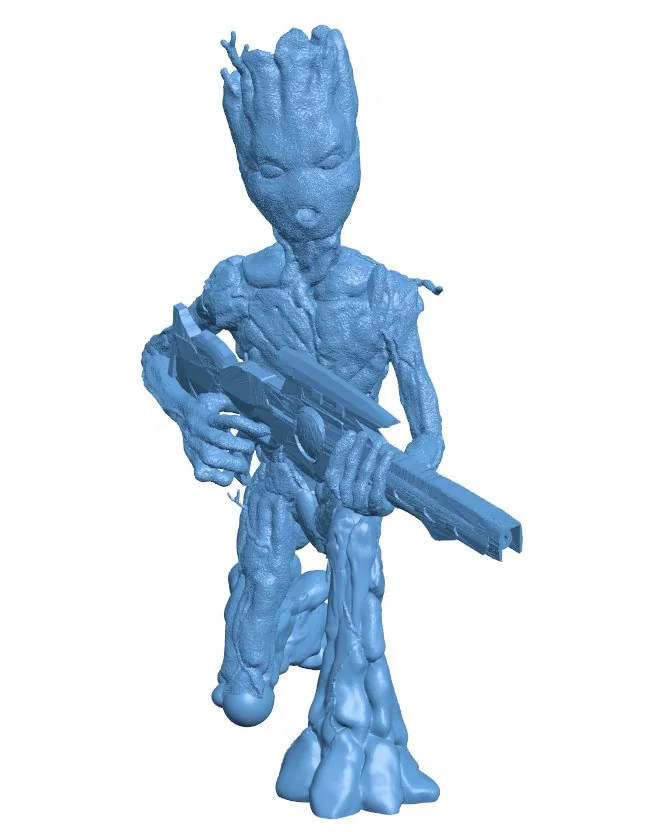 Man groot with weapon