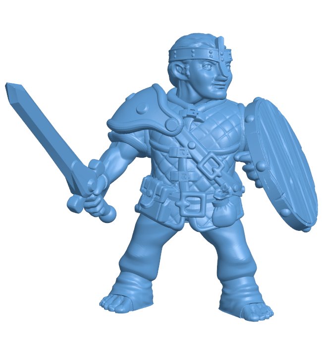 Men halfling warrior