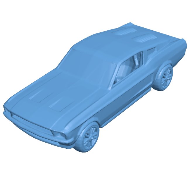 Mustang printable car