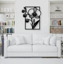 Orchid wall decor