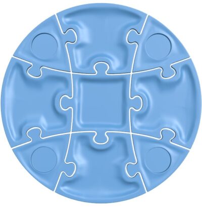 Puzzle piece circle