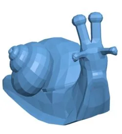 Snail low poly