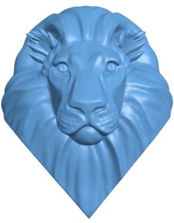 Stylized lion head