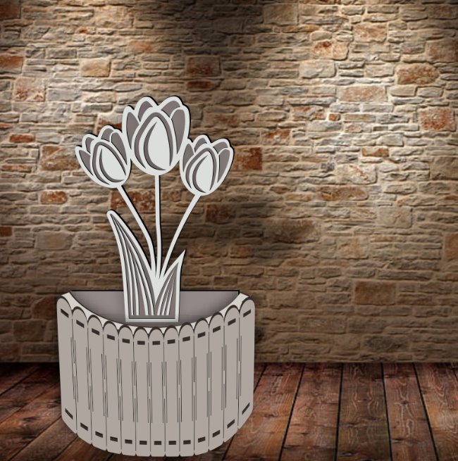 Vase Tulip