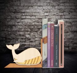 Whale bookend