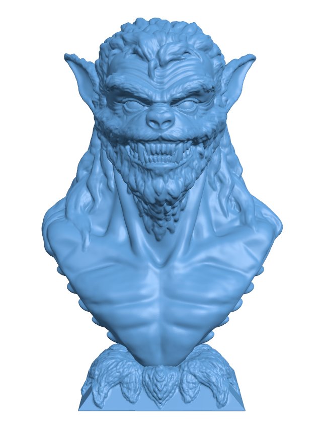 werewolf bust