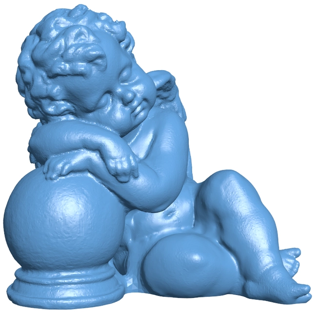 Angel resting on the ball