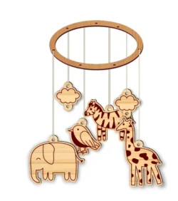 Animal baby mobile