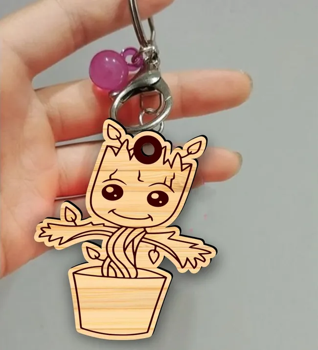 Baby groot keychain