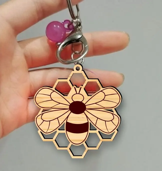 Bee keychain