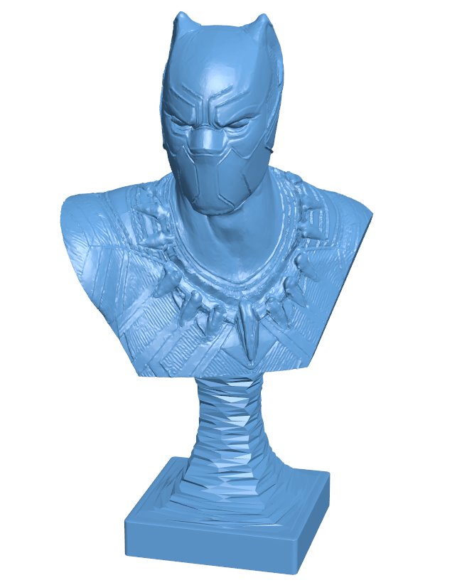 Black panther bust