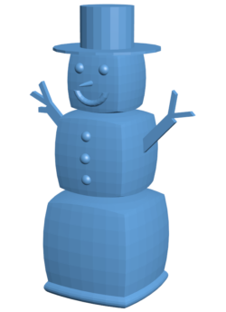 Blocky the snowman