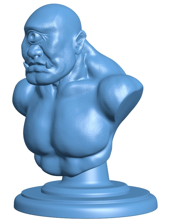 Bust of a one-eyed giant