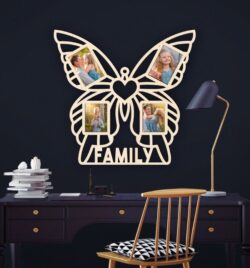 Butterfly photo frame