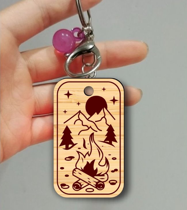 Camping keychain