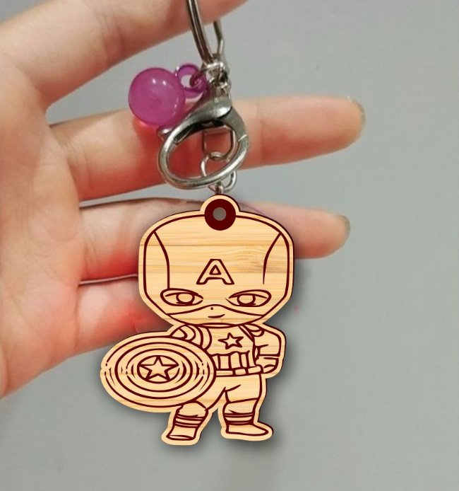 Captain America keychain