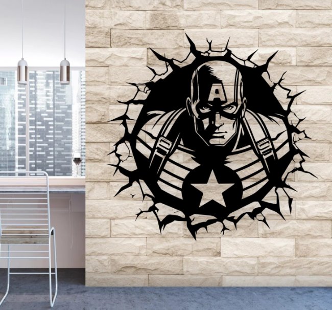 Captain American wall decor