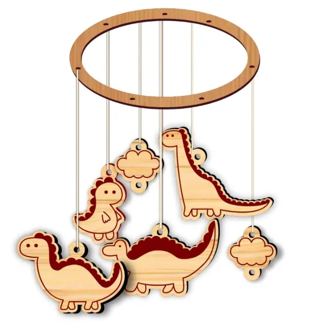 Dinosaur baby mobile