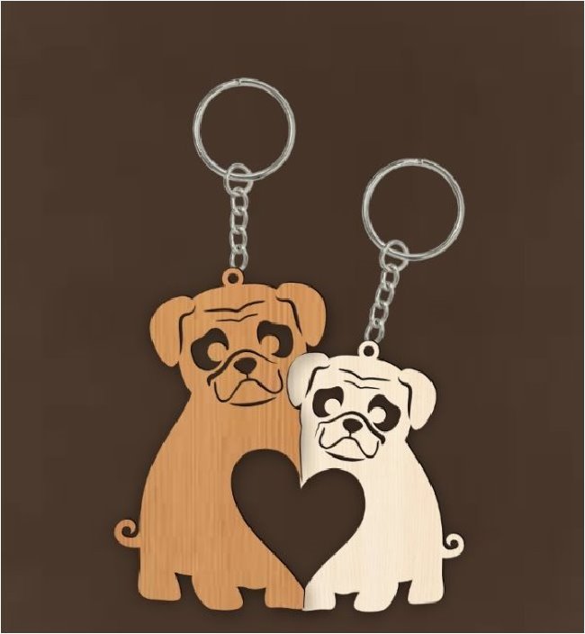 Dog key chain