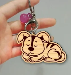 Dog keychain