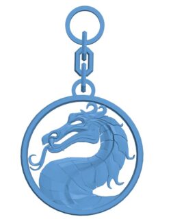 Dragon emblem keychain