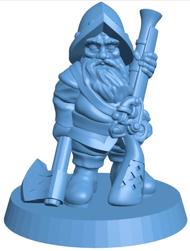 Dwarf warrior - Gnome rifleman