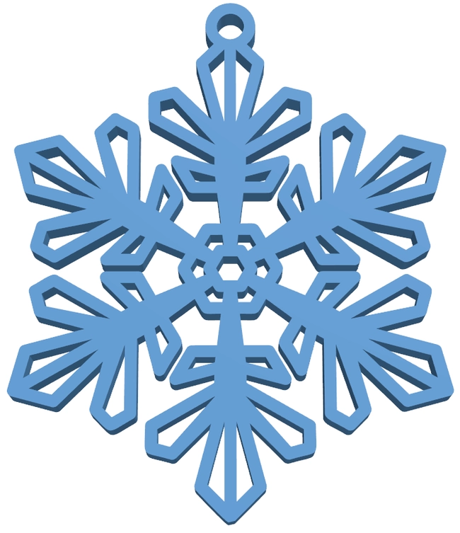 Earrings Snowflake