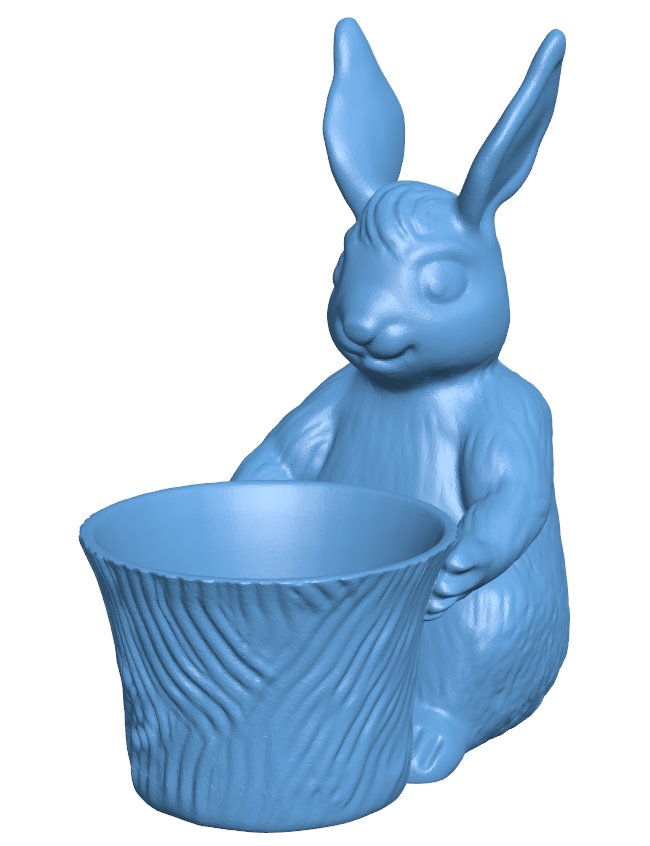 Easter Bunny Toy Pot