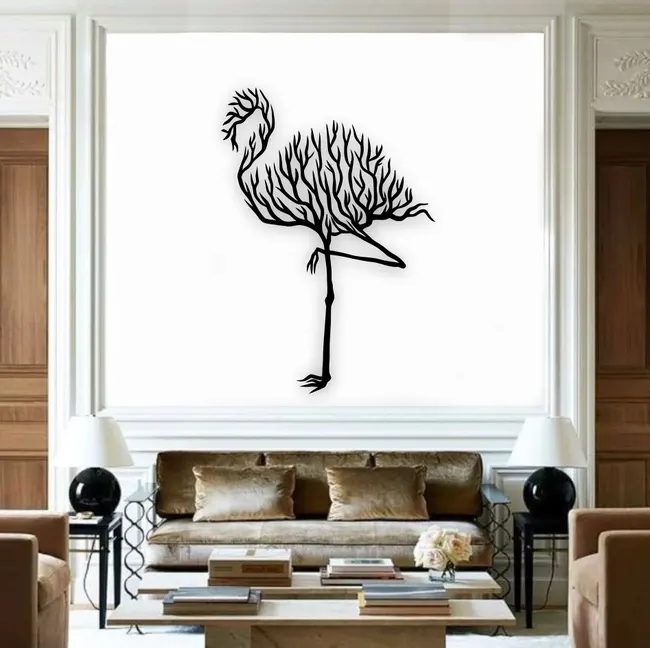 Flamingo wall decor