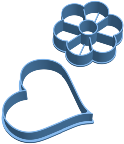 Flower shaped cookie cutter