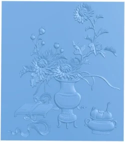 Flower vase painting